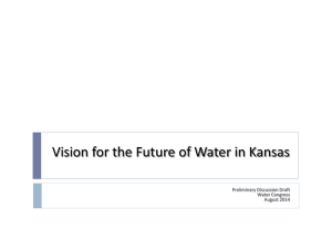 Vision for the Future of Water in Kansas – Preliminary Discussion Draft