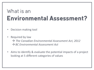 Environmental Assessment Process
