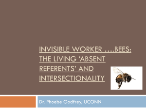 Invisible Worker *.Bees: The Living *Absent Referents* and