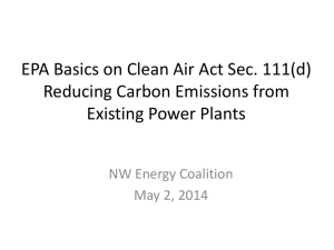 111(d) basics - NW Energy Coalition