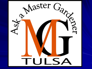 EAH and Extension - Tulsa Master Gardeners