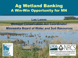 MN Stat.103G.2242, Subd. 1 - Wetland Delineator Certification