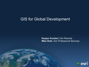 Esri - GIS for Global Development