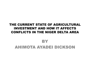 The Current State of Agricultural Investments and How it Effects