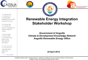 Anguilla`s Renewable Energy project presentation