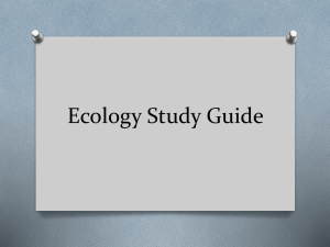 Ecology Study Guide Answers