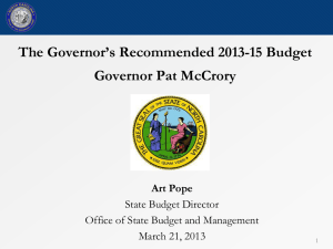 PPT - Office of State Budget and Management