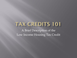 Tax Credits 101
