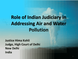 MC Mehta vs UOI - Asian Judges Network on Environment (AJNE)