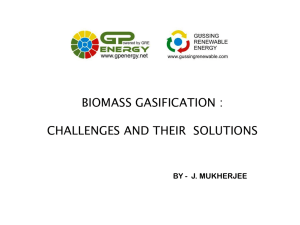 Biomass Gasification: Challenges and their Solutions