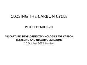 Closing the Carbon Cycle