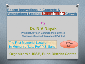 Pune Lecture 9-9-2014 - Indian Society of Structural Engineers Pune