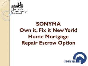 SONYMA Own it, Fix it New York! Home Mortgage