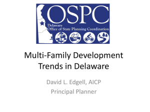 Multi-Family Development Trends - Delaware State Housing Authority