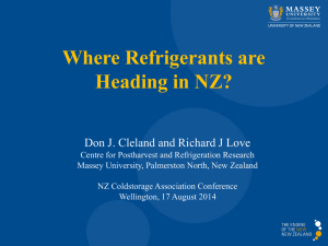 Where Refrigerants are Heading in NZ
