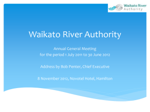 Not registered - Waikato River Authority