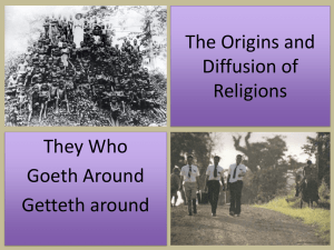 7.2 Origin and Diffusion of Religions PPT