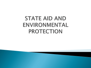 STATE AID AND ENVIRONMENTAL PROTECTION