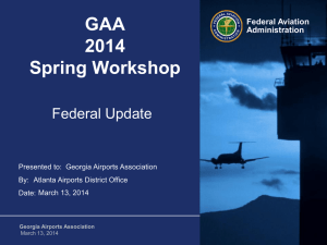 Federal Update - Georgia Airports Association