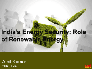 Role of Renewable Energy