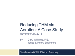 Reducing THM via Aeration: A Case Study November 21, 2013 by