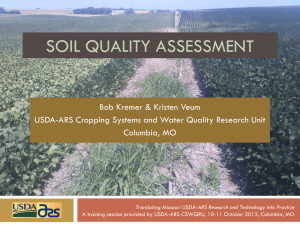 Soil Quality Assessment )PPTX - University of Missouri Extension