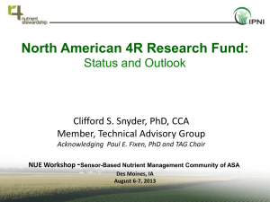 IPNI-North American 4R Research Fund