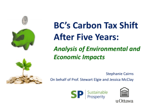 Understanding the Positive Impact of BC`s Carbon Tax