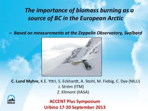 The importance of biomass burning as a source of BC in the