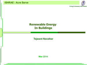 ISHRAE AcreServe : Renewable Energy