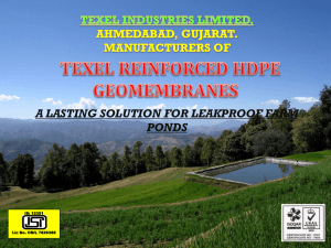 Texel Industries Limited PPT Farm Ponds