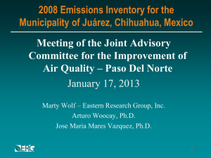 Point Source Emissions Inventory in Cd. Juarez.