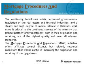 Mortgage Procedures And Regulations