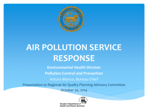 Air Pollution Service Response