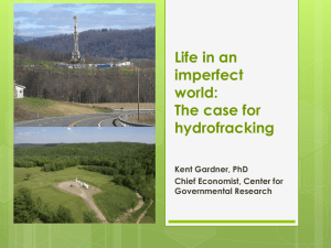 Life in an imperfect world: The case for hydrofracking