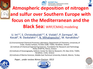 Atmospheric deposition of nitrogen and sulfur over Southern Europe