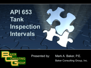 API 653 Initial Inspection Interval