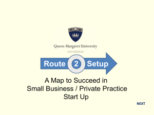 Small Business Start Up Route Map