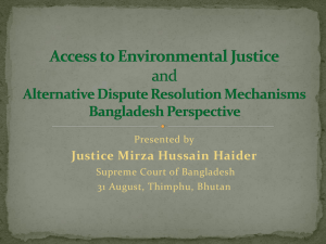 Justice Mirza Hussain Haider - Asian Judges Network on