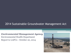 2014 Sustainable Groundwater Management Act