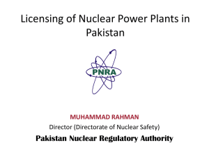Licensing process of NPPs by M. Rahman