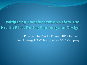 Mitigating Transfer Station Safety and Health Risks During Planning