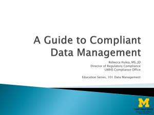 A Guide to Compliant Data Management