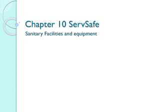 Chapter 10 ServSafe