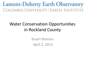 Water Conservation Opportunities in Rockland County