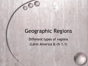 Geographic Regions