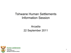 Human settlement funding