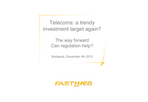 Presentation - European Telecom, a Trendy Investment Target Again?