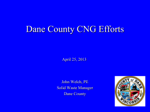 Dane County CNG Efforts