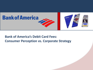 Bank of America`s Debit Card Fees